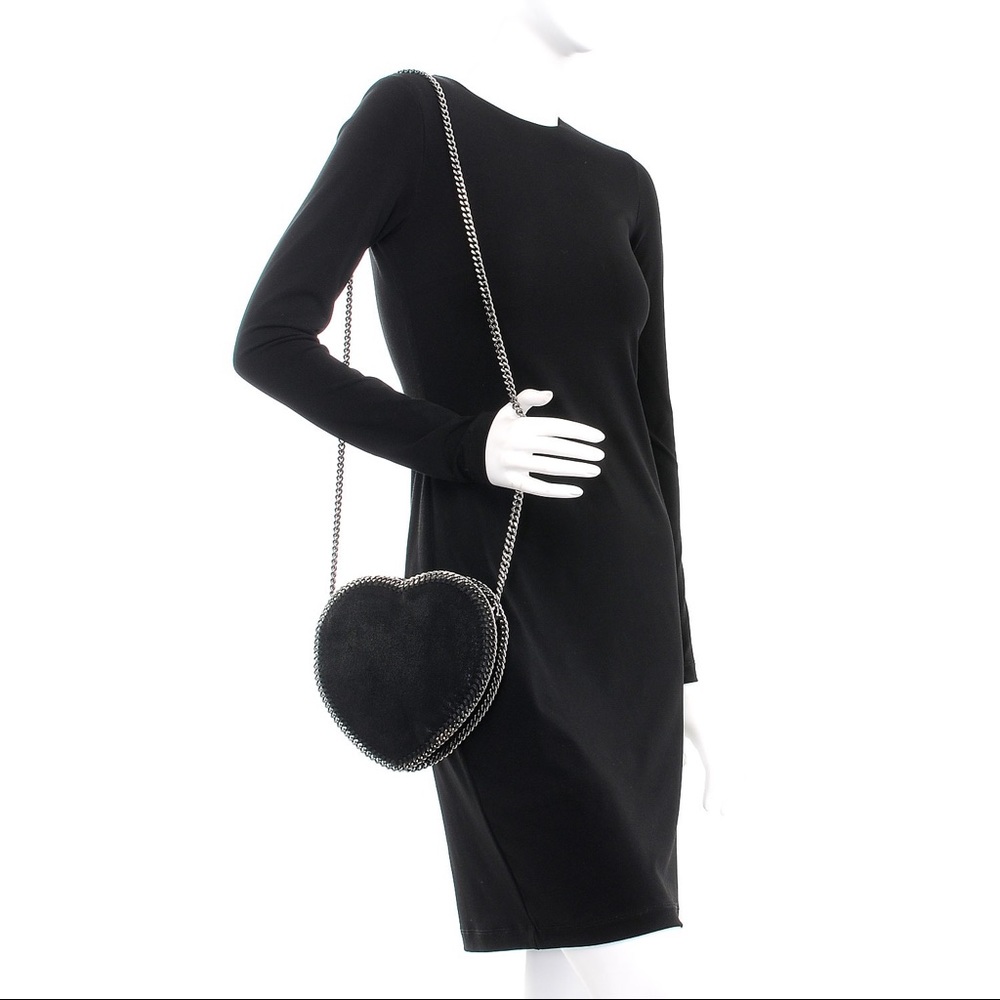 Stella McCartney Falabella heart crossbody bag